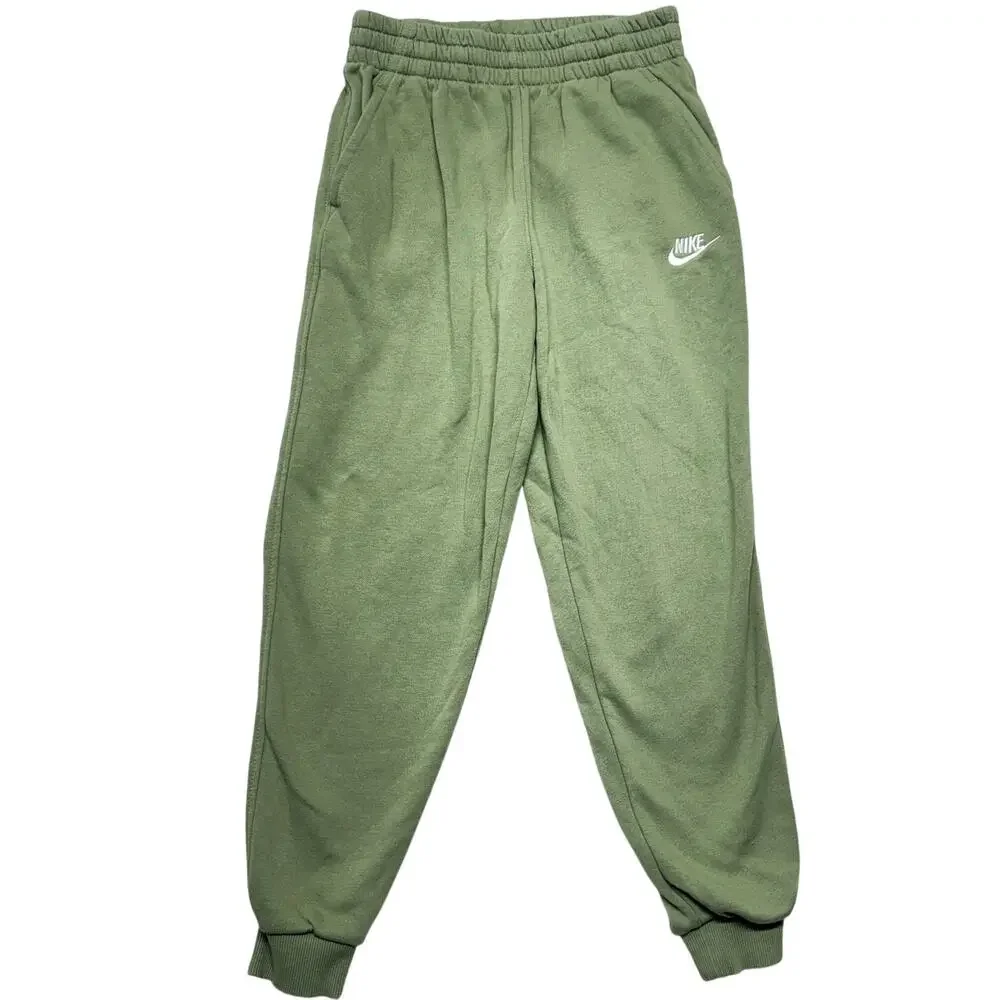 Nike Pants Large Big Kids Green Sportswear Club Fleece Jogger Sweat Training